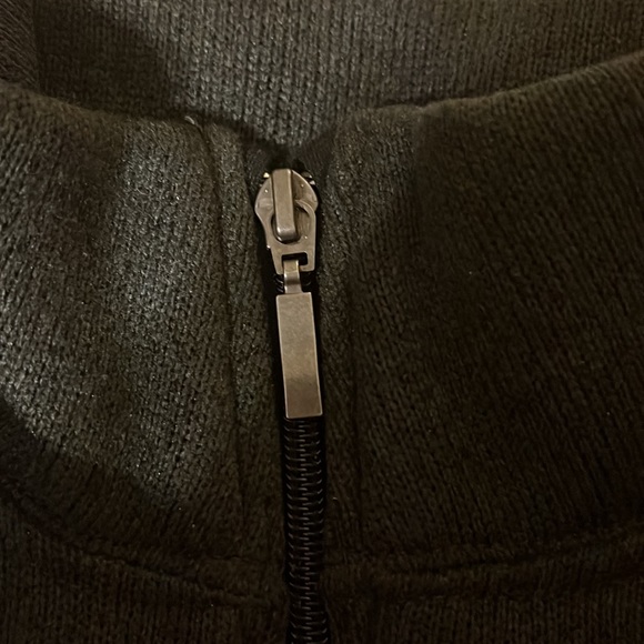 Old Navy Men’s Half Zip Grey Sweatshirt Medium - Picture 3 of 3